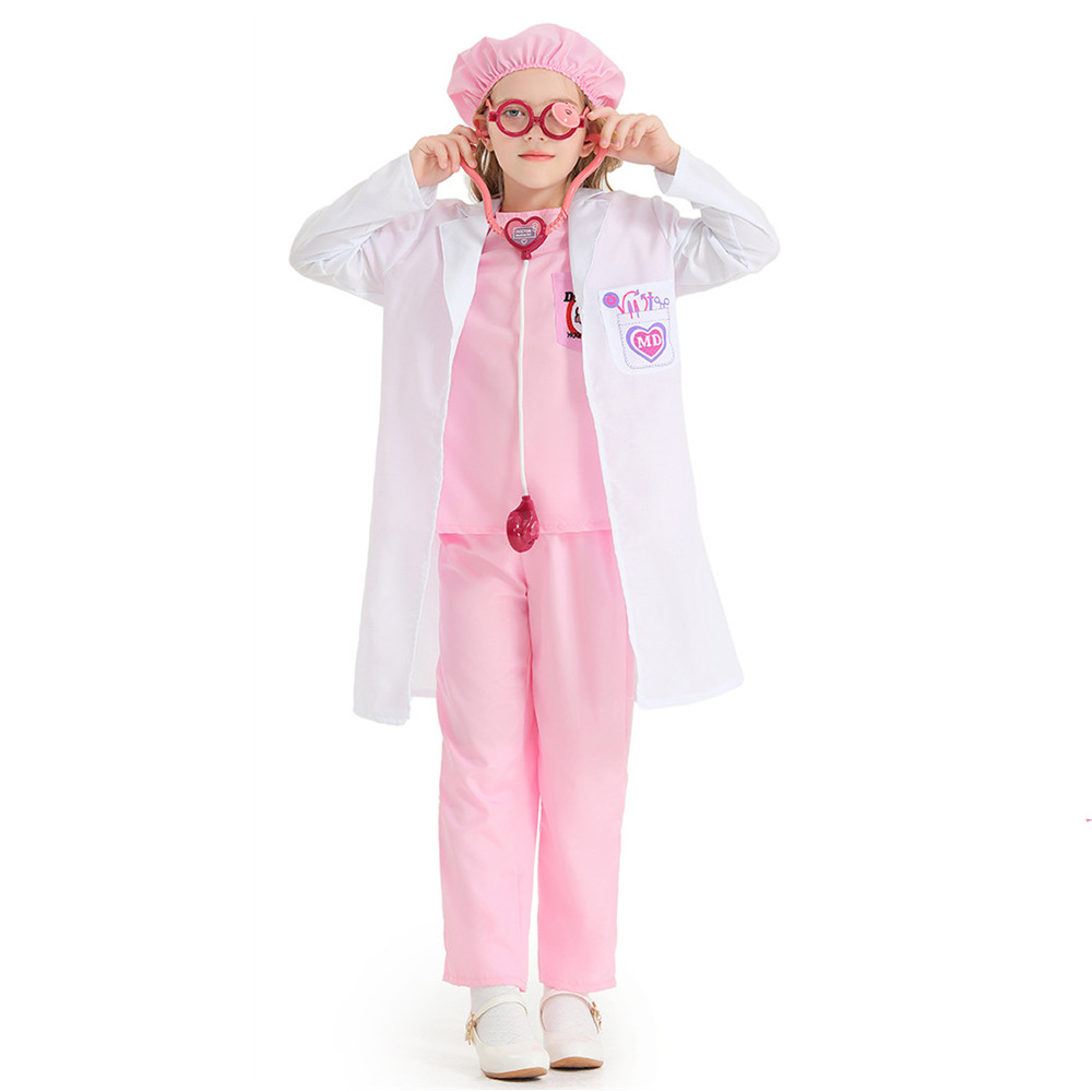 Party Games Children - 3สีU Nisexเด็กฮาโลวีนพยาบาลหมอเครื่องแต่งกายเด็กชุดผ่าตัดคอสเพลย์เทศกาลPurimบทบาทเล่นเกมพรรคชุด