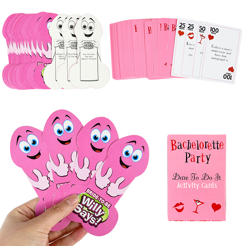 Party Games No Props - Bachelorette Party ความจริงหรือ Dare กิจกรรมเกมการ์ดเจ้าสาวเจ้าบ่าวเกมของเล่นเจ้าสาวบาร์ความบันเทิง Props