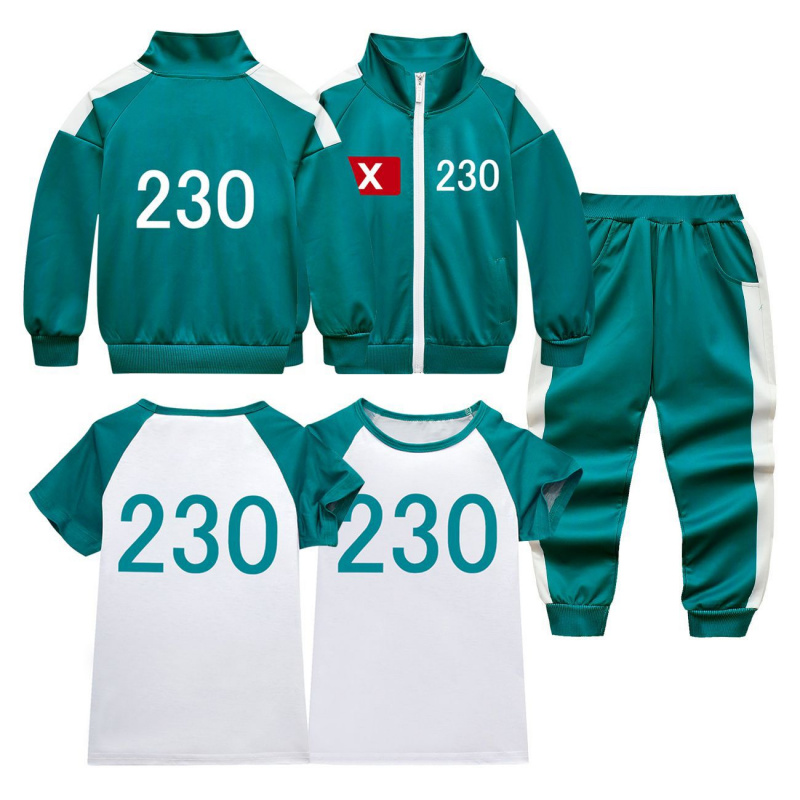 Party Games Children - เสื้อยืดชุดกีฬาเด็ก 230 ชุด ลายปลาหมึกยักษ์ รุ่นใหม่ ปี