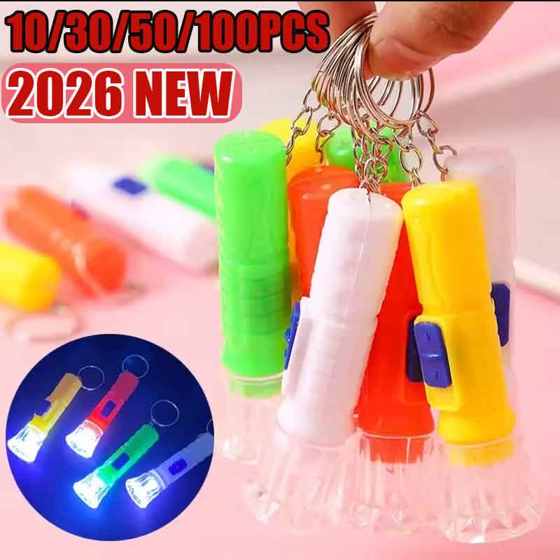 Party Games Mini - ไฟฉาย LED ขนาดเล็ก 10/30/50/100 ชิ้น ของเล่นสำหรับเด็ก