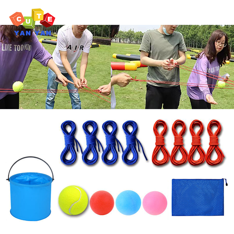 Party Games Game Pass - เกมกลางแจ้งสำหรับเด็กผู้ปกครองเด็กผู้ใหญ่สร้างทีมจับบอลด้วยเชือกผ่านความท้าทายกิจกรรมงานเทศกาลของเล่น