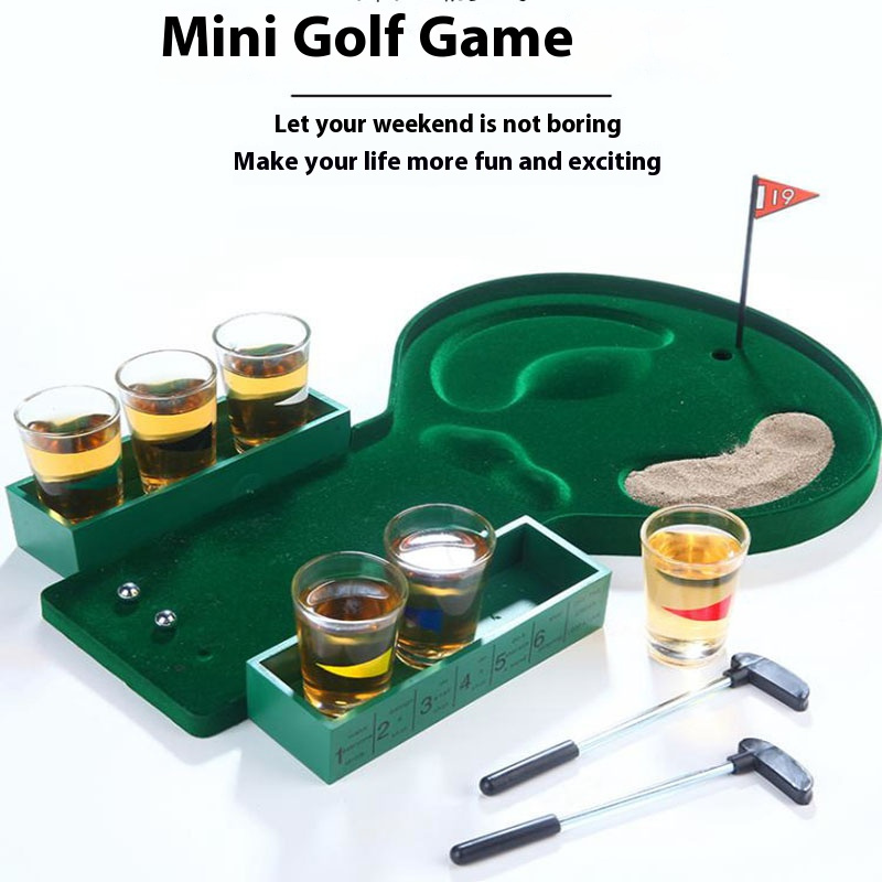 Party Games Golf - มินิเกมโต๊ะกอล์ฟของเล่นบาร์หลายคนเกมสำหรับปาร์ตี้อุปกรณ์ประกอบฉากแบบอินเทอร์แอคทีฟความบันเทิงยามว่างเกมกระดานสำหรับผู้ใหญ่