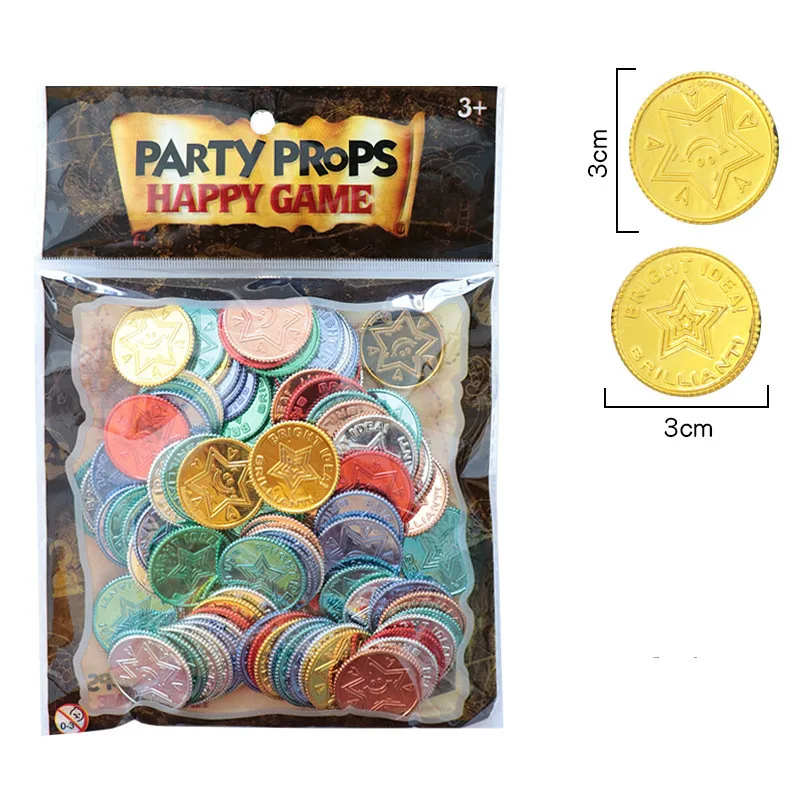 เหรียญทองโจรสลัด 100 ชิ้น สำหร - Party Games No Props บทวิจารณ์และราคา