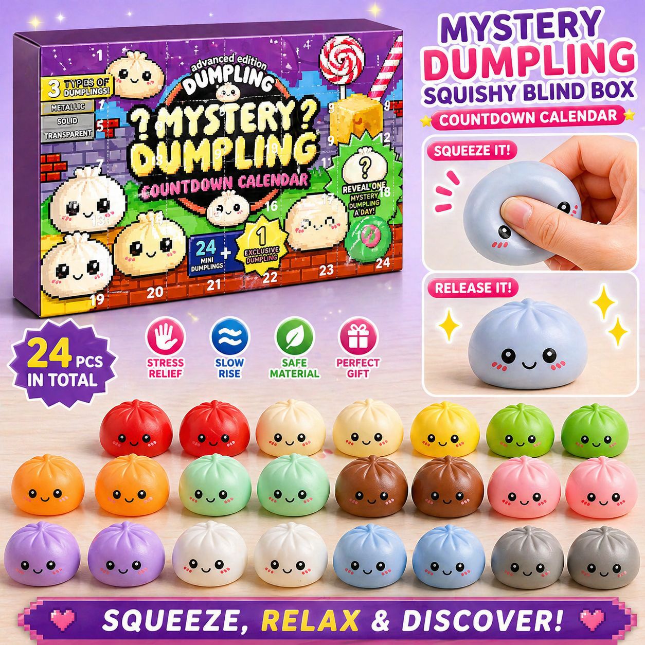 กล่องสุ่มเซอร์ไพรส์ตุ๊กตาบีบคล - Party Games Children บทวิจารณ์และราคา