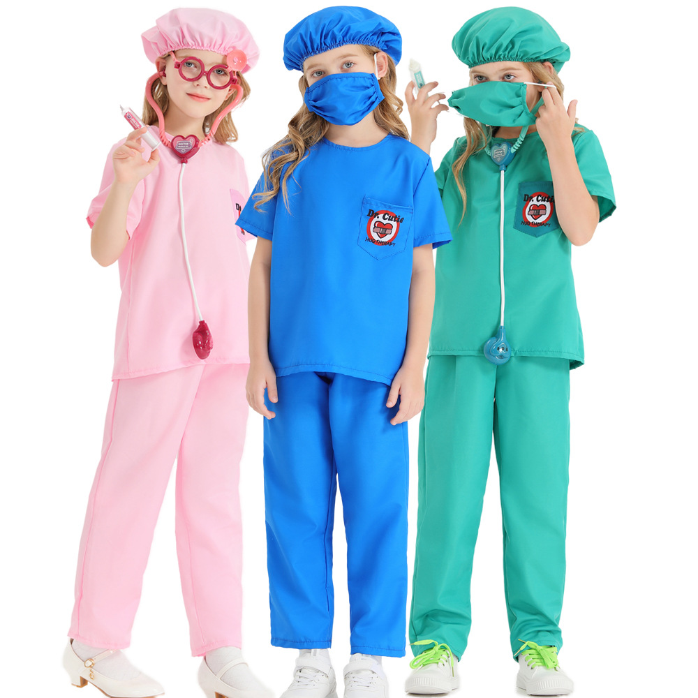 3สีU Nisexเด็กฮาโลวีนพยาบาลหมอ - Party Games Children บทวิจารณ์และราคา