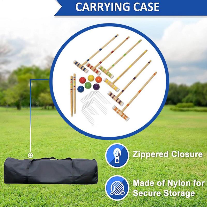 ชุดโครเกต์ตลกเกมสนามหญ้ากลางแจ - Croquet Set Lawn บทวิจารณ์และราคา