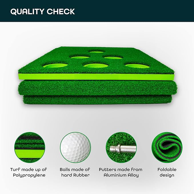 ชุดฝึกซ้อมกอล์ฟแบบพกพา สำหรับเ - Party Games Golf บทวิจารณ์และราคา
