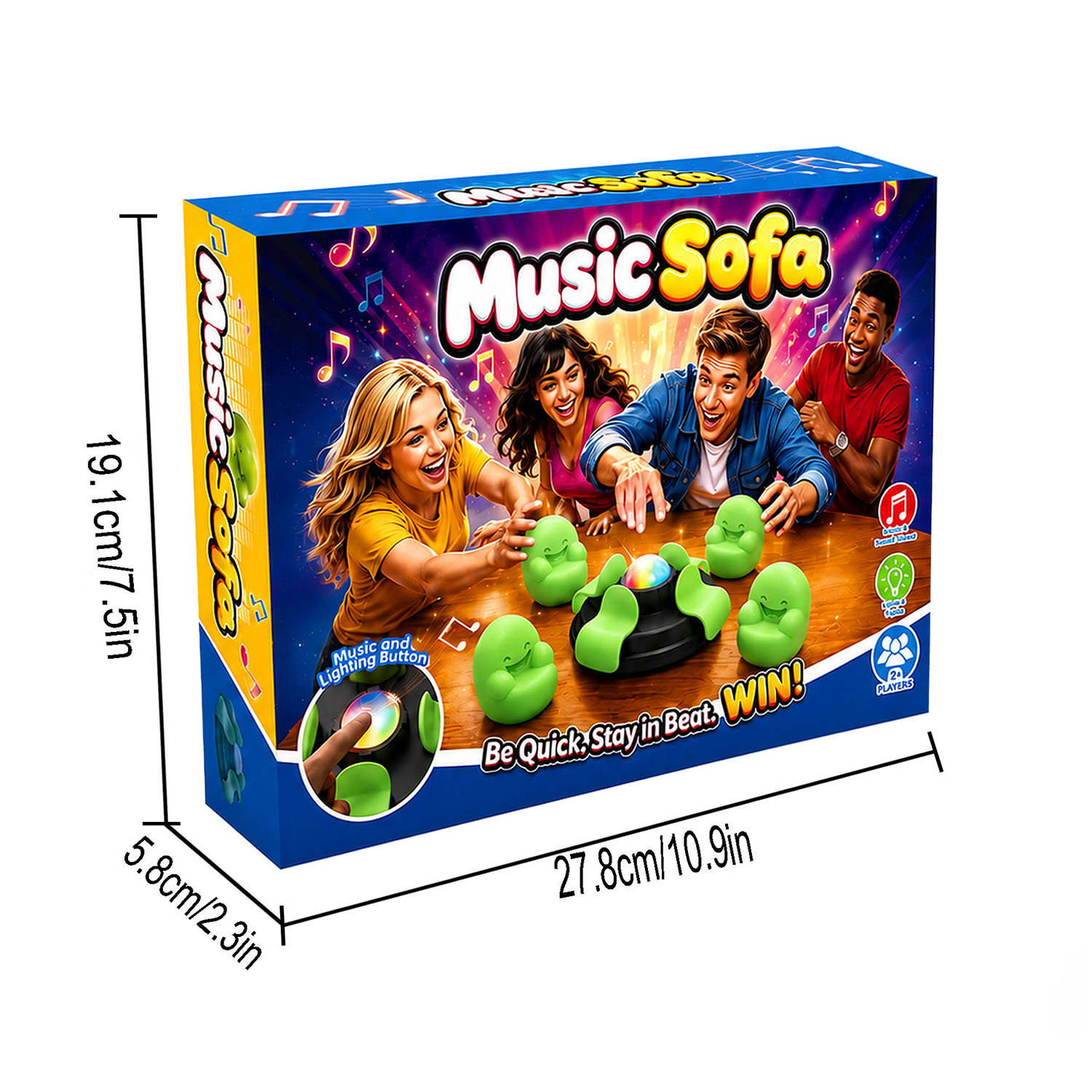 เก้าอี้ดนตรีสำหรับเด็ก เกมจับย - Quick Games Party บทวิจารณ์และราคา