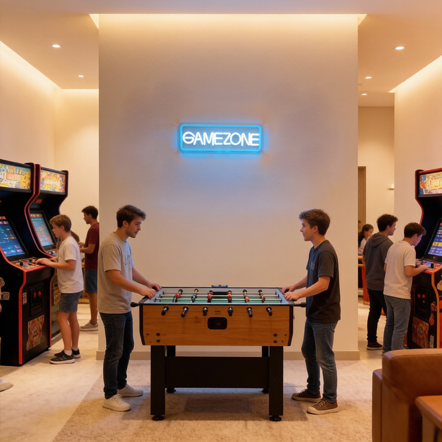 ป้ายไฟนีออน LED สำหรับเกมโซน,  - Party Games Youth บทวิจารณ์และราคา